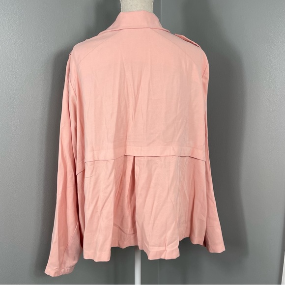 Torrid || Blush Pink Drapey Jacket Size 6X - Picture 8 of 9